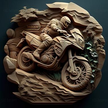 3D model Kawasaki KLR (STL)